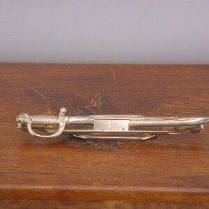 Vintage Hadley Gold Tone Sword Tie Bar
